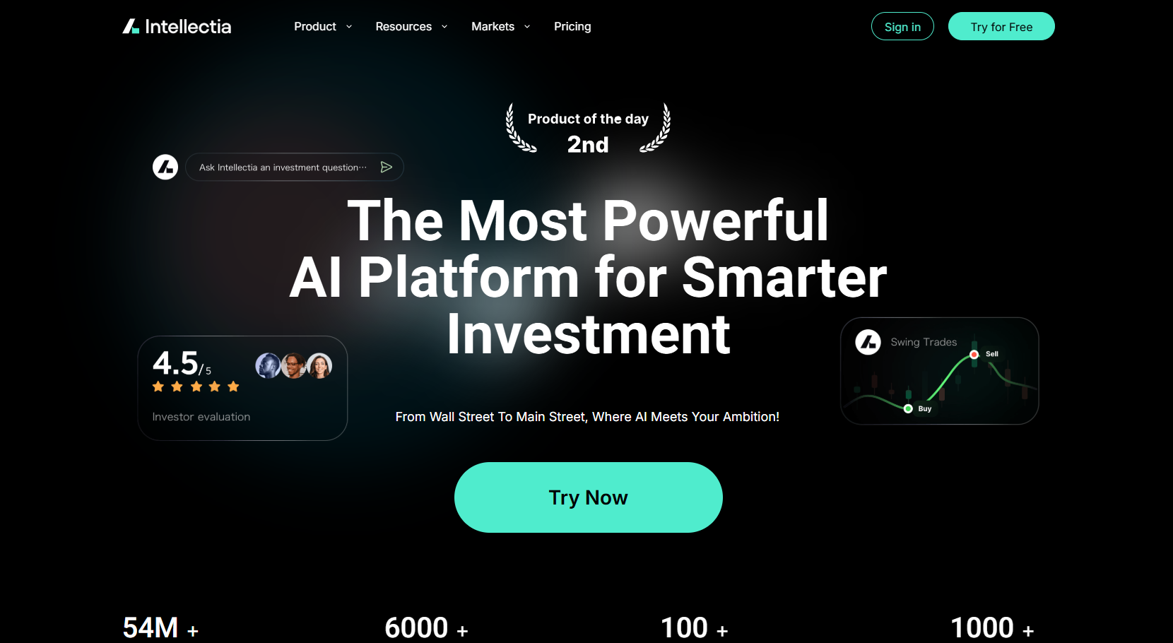 Intellectia.ai platform interface